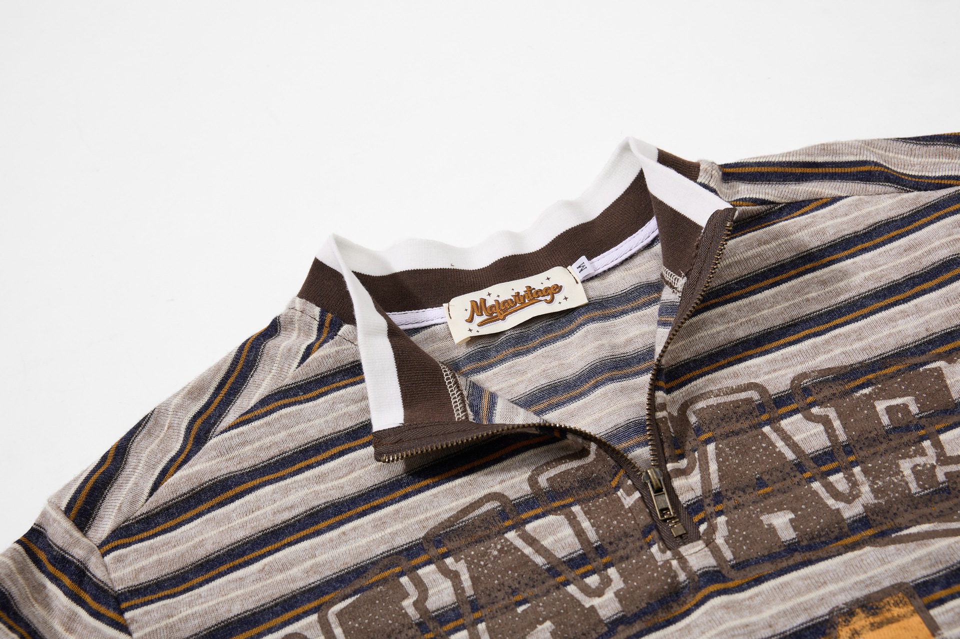 Brown Floral Print Tee - view 4