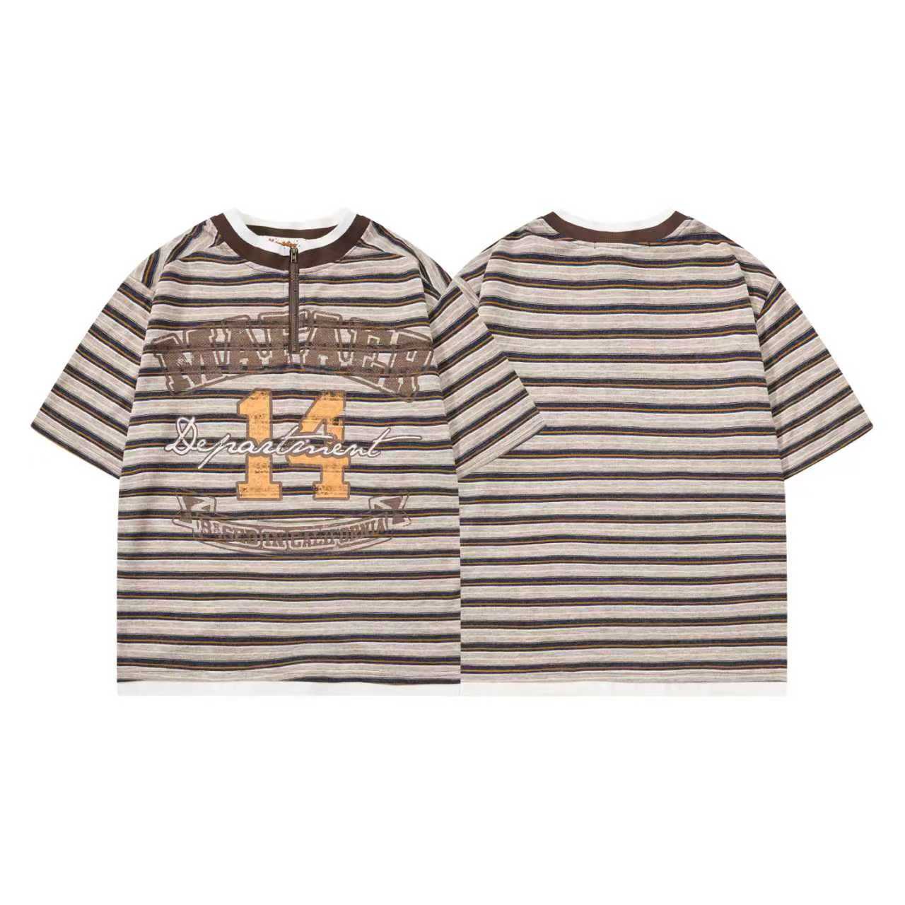 Brown Floral Print Tee - view 3