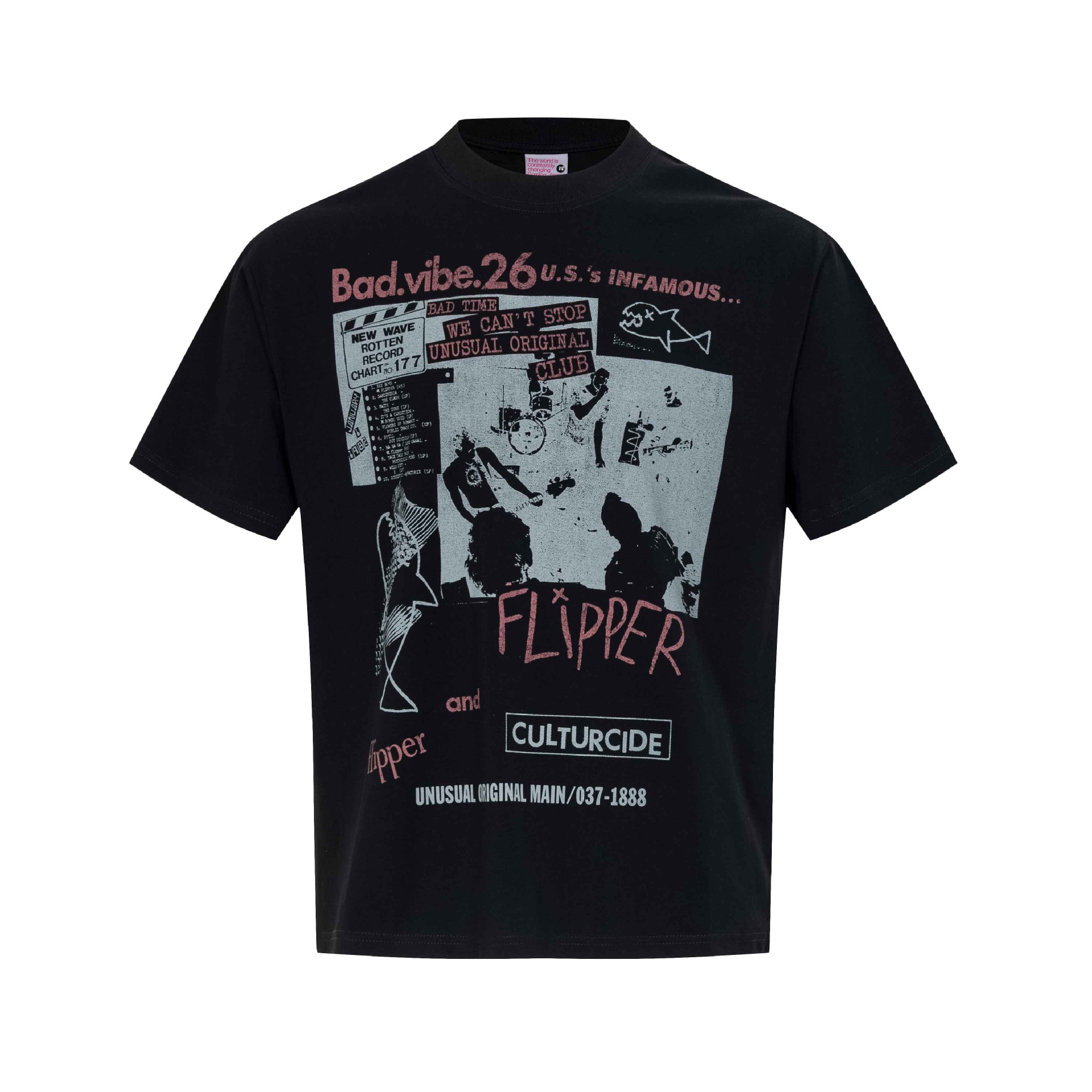 Floral Rock Portrait shirt back view