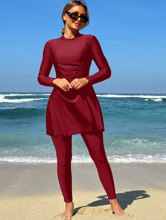 Long Sleeve Modest Swimwear Set for Women image 28