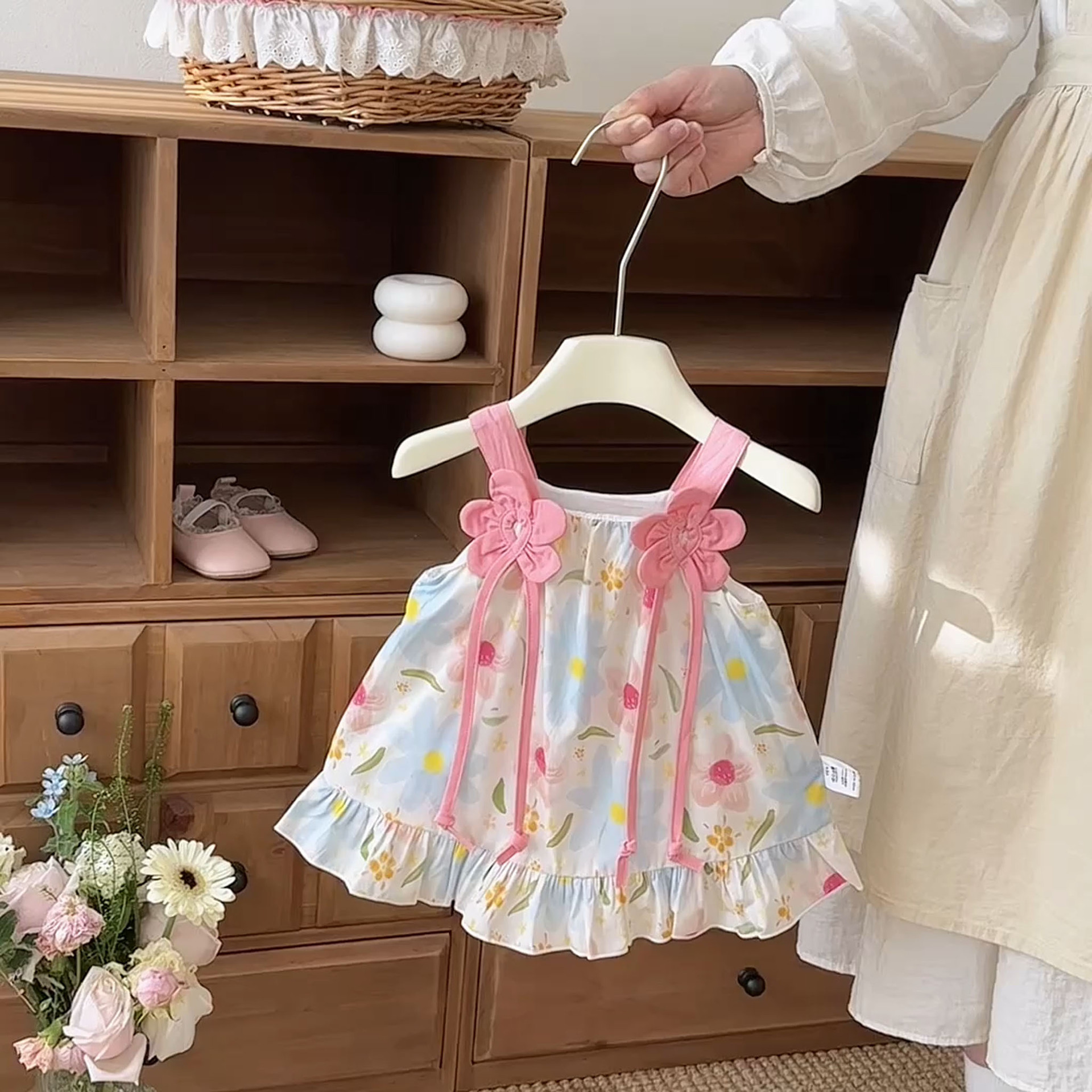 Baby Summer Clothes New Floral Sleeveless Romper Dress for Girls Baby Bodysuit Newborn A-Class