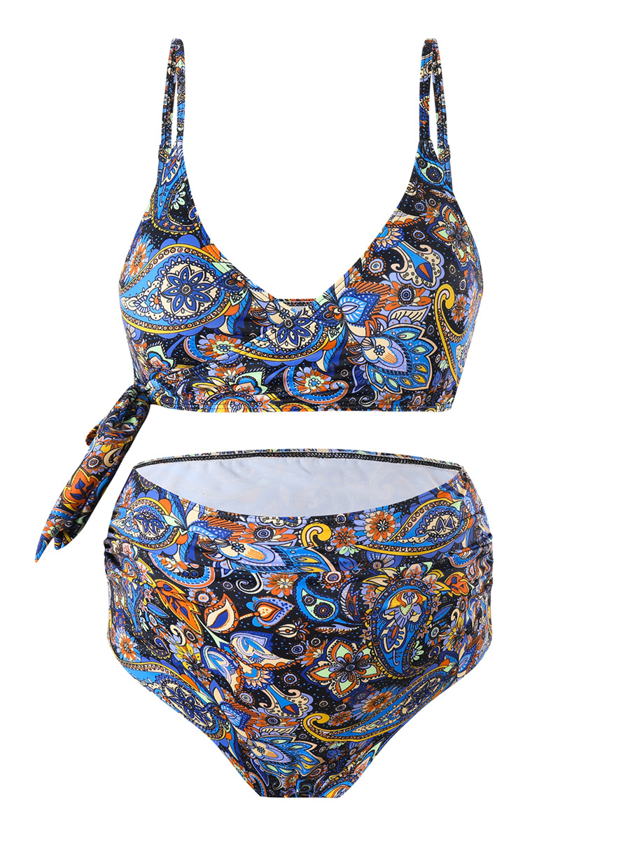 Backless Floral Bikini Set for Women image 2