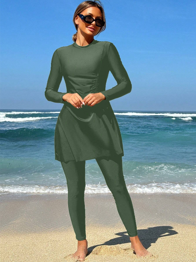 Long Sleeve Modest Swimwear Set for Women image 20