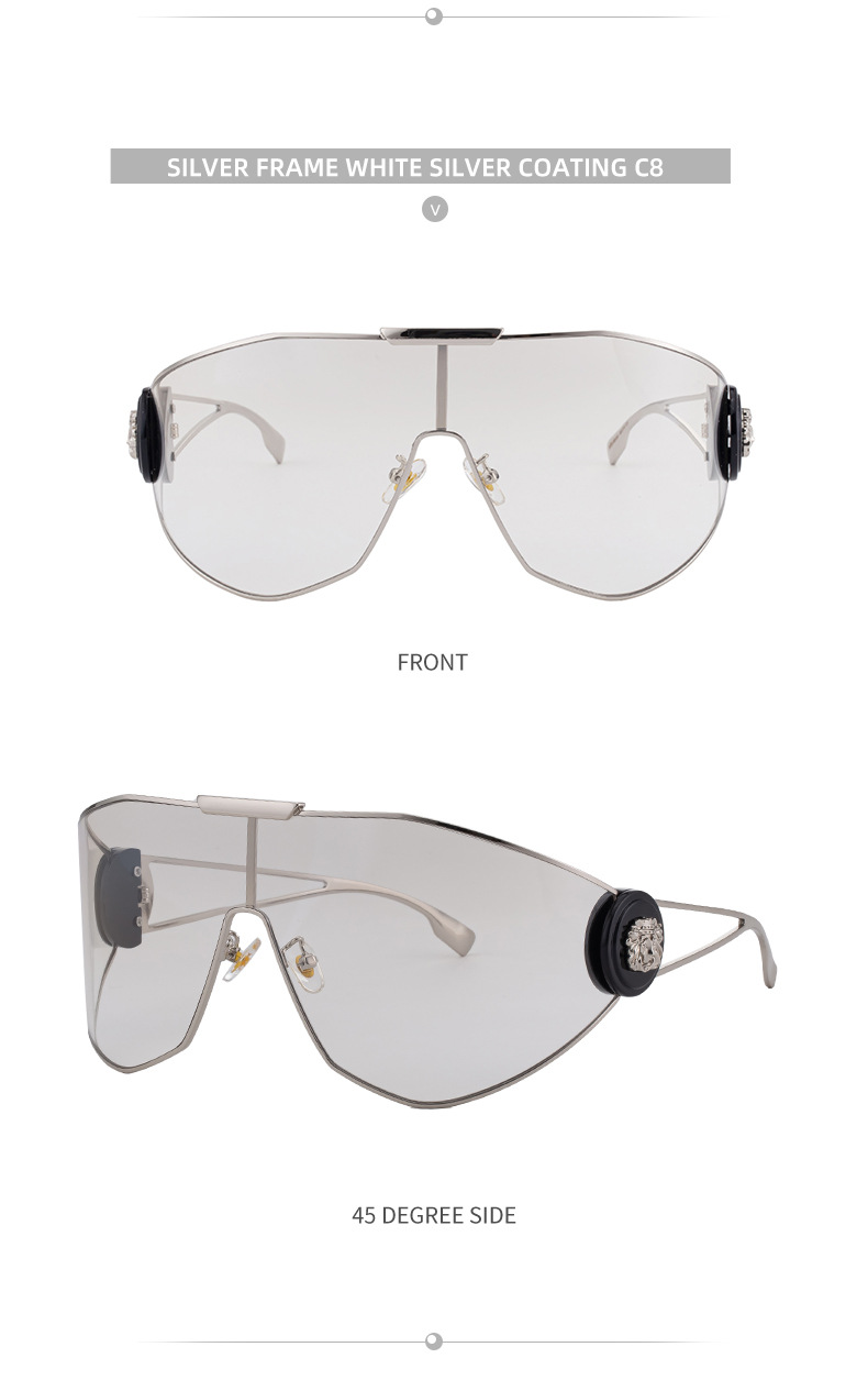 Women's sports sunglasses — final styled look