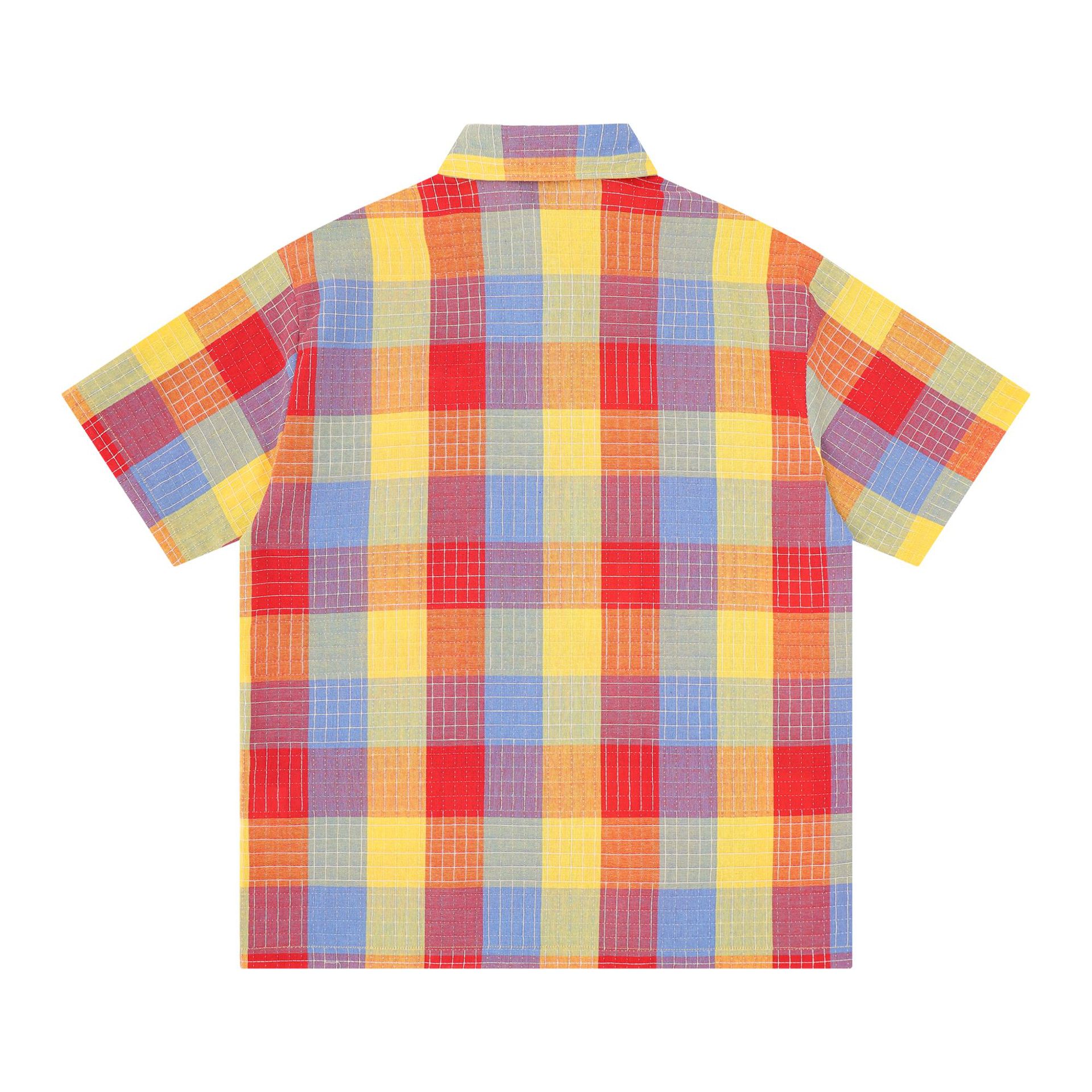 China Chic Emblem Letter Embroidered Short Sleeve Cotton Shirt - image 2
