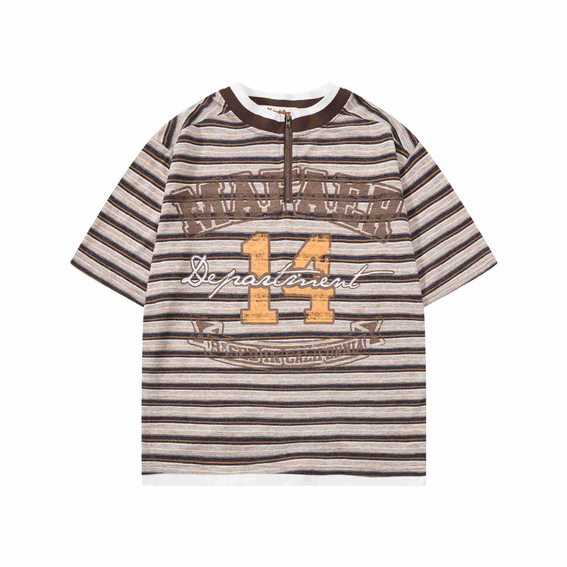 Brown Floral Print Tee - view 1