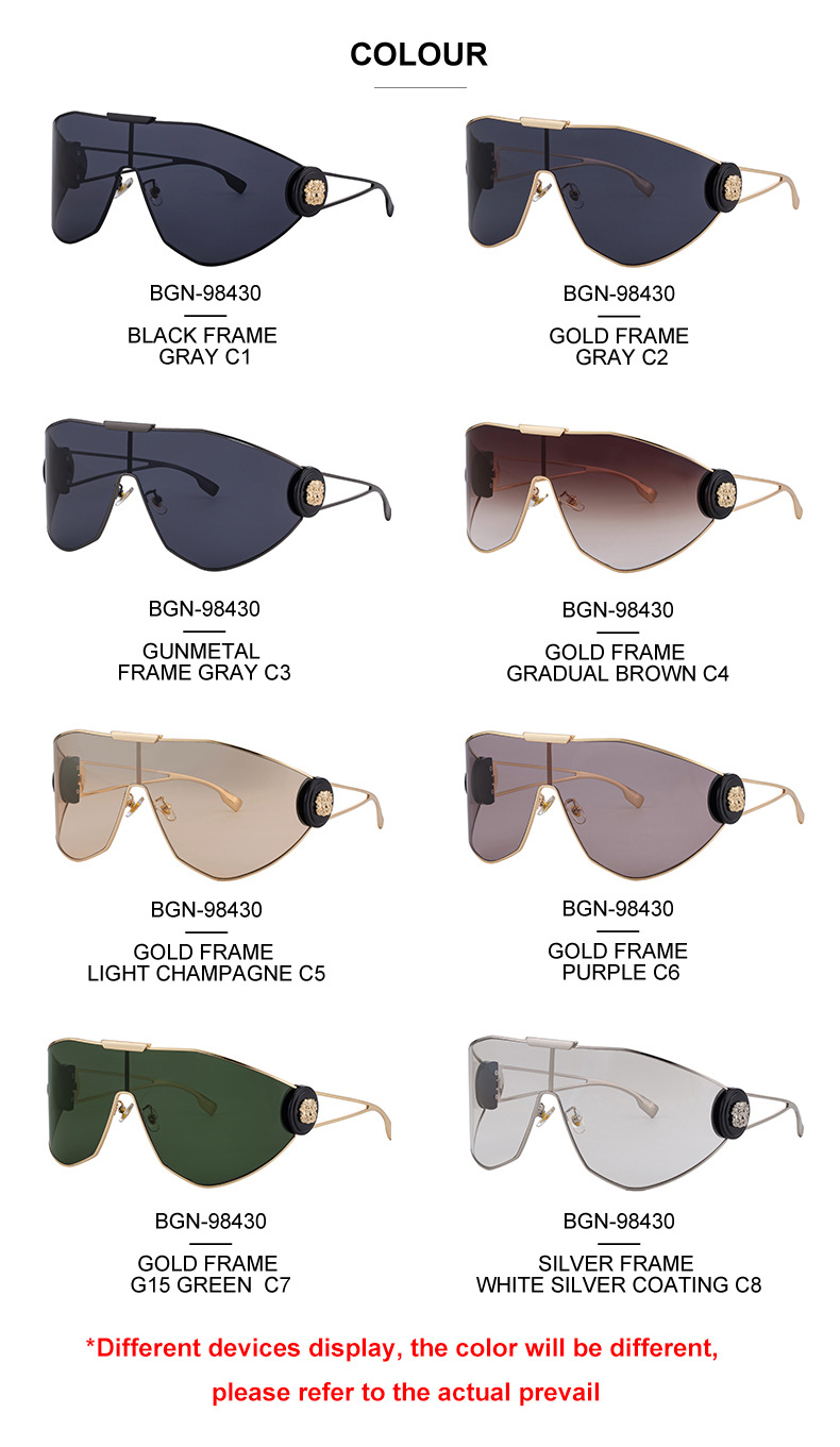 UV protection sports sunglasses — full product view