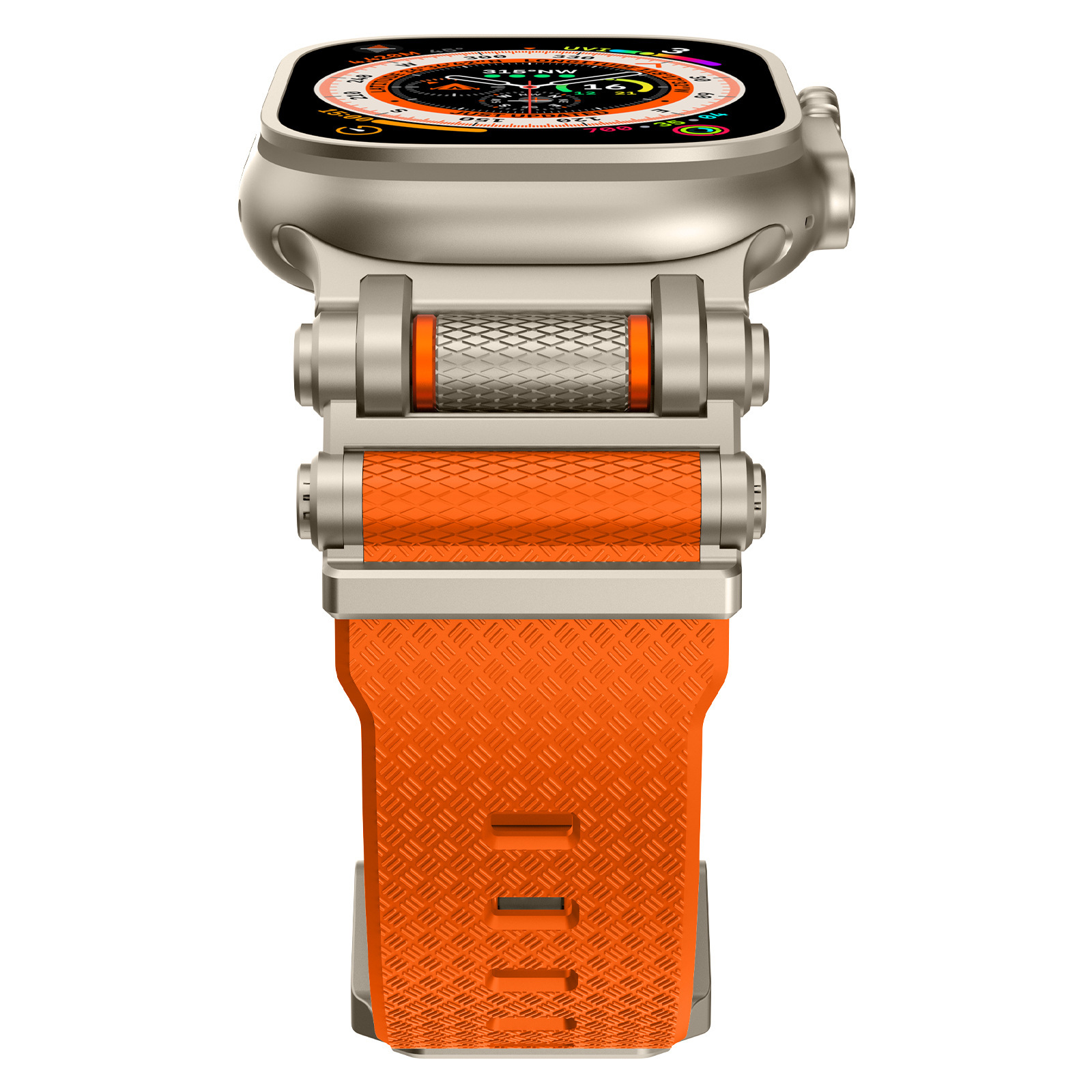 Carbon Fiber Pattern Silicone Band for Apple Watch / Samsung Galaxy Watch 6