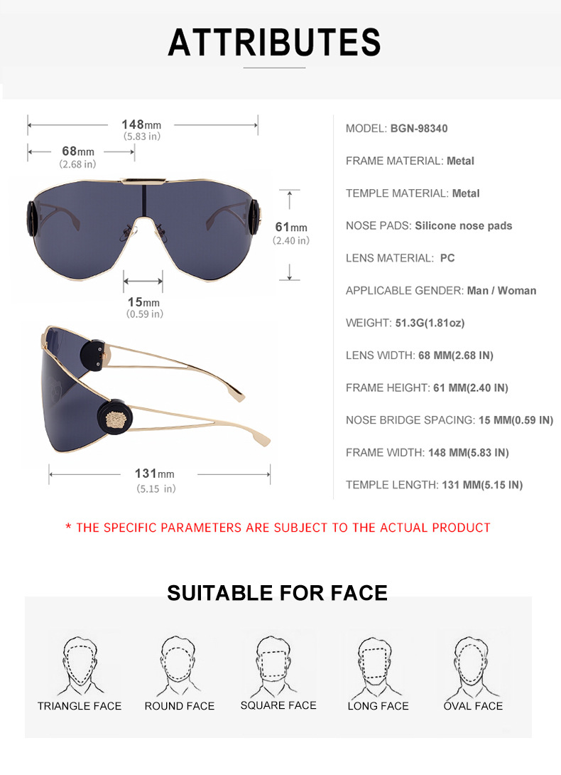 Women's full-frame sunglasses — styled outdoor shot