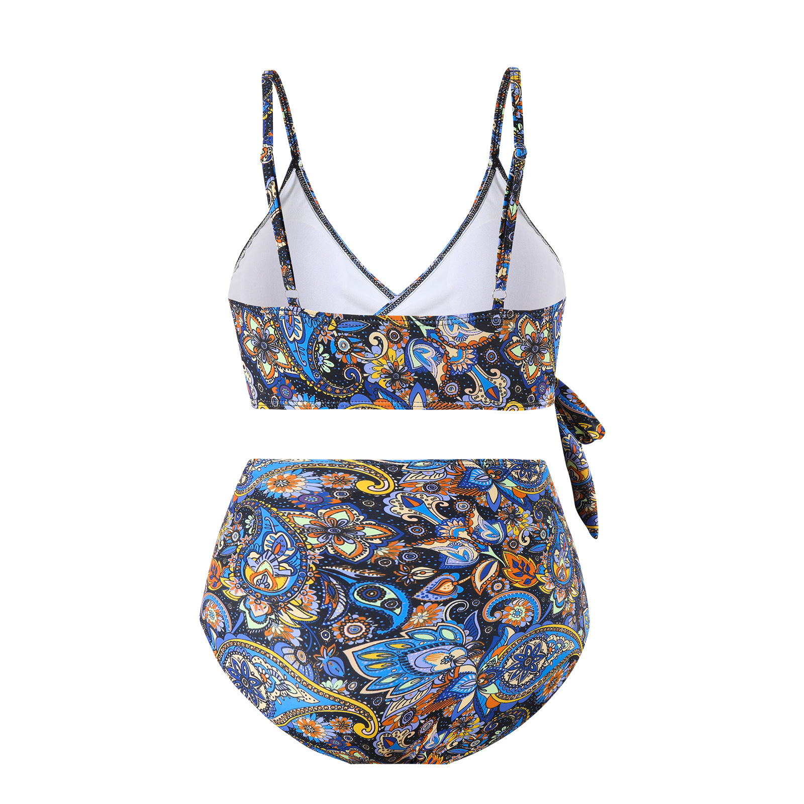 Backless Floral Bikini Set for Women image 5