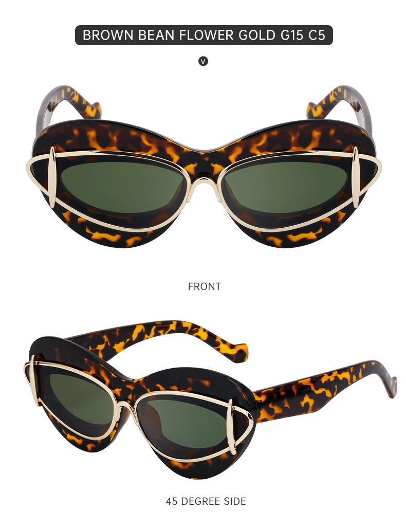 Cat-eye driving shades for women — full product shot