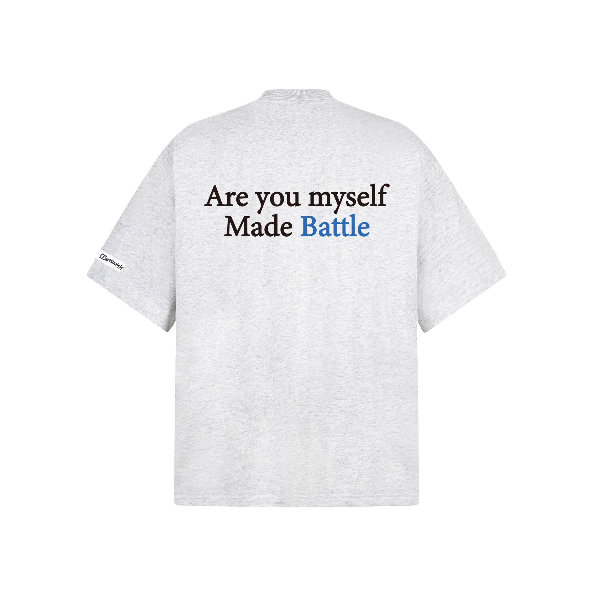 Vertical slogan printed T-shirt design detail 2