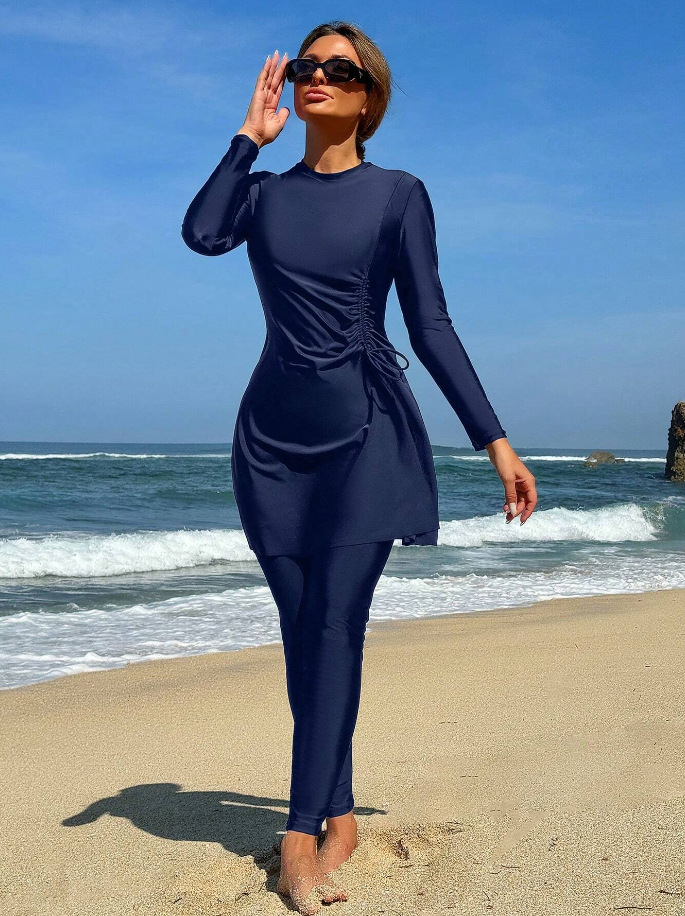 Long Sleeve Modest Swimwear Set for Women image 12