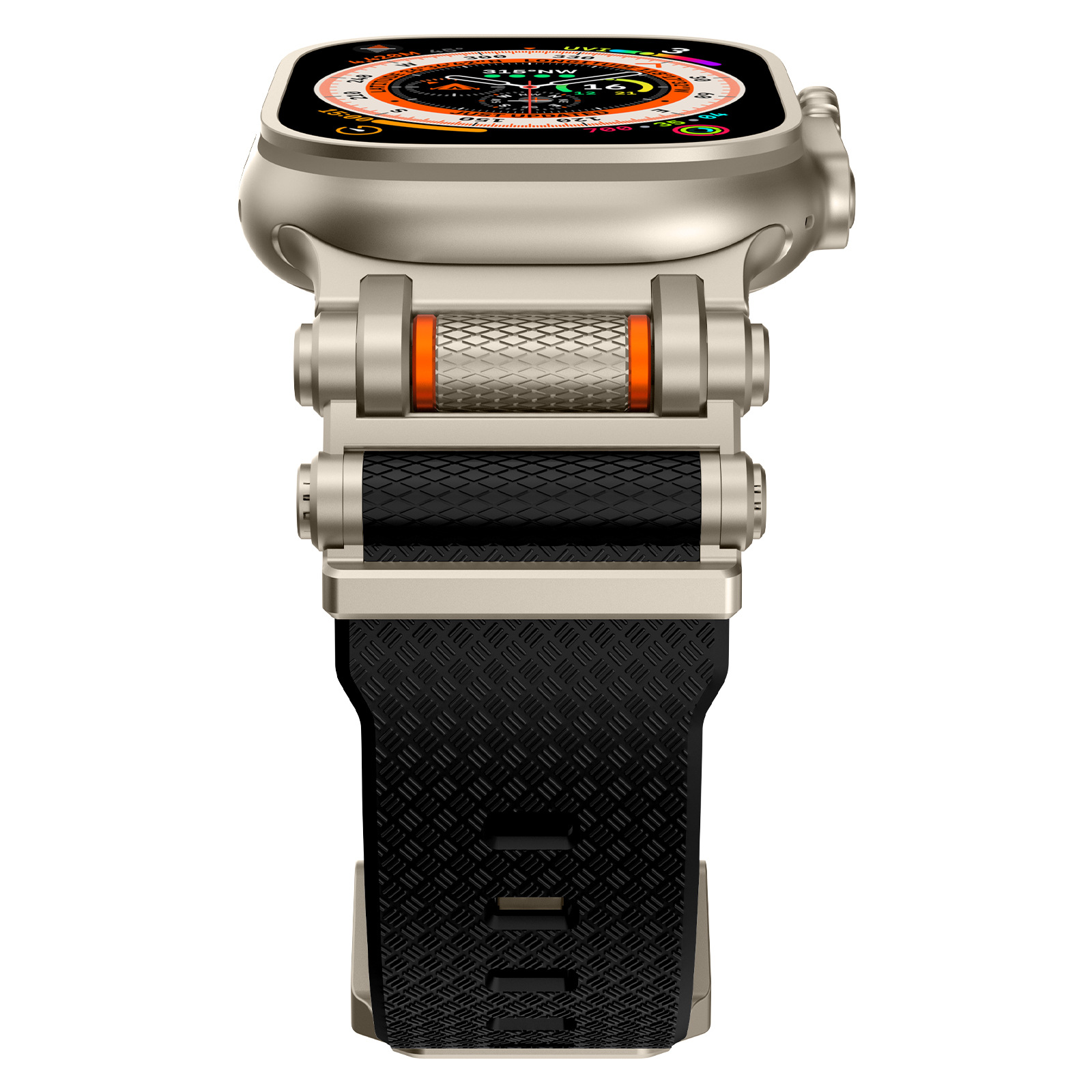Carbon Fiber Pattern Silicone Band for Apple Watch / Samsung Galaxy Watch 5