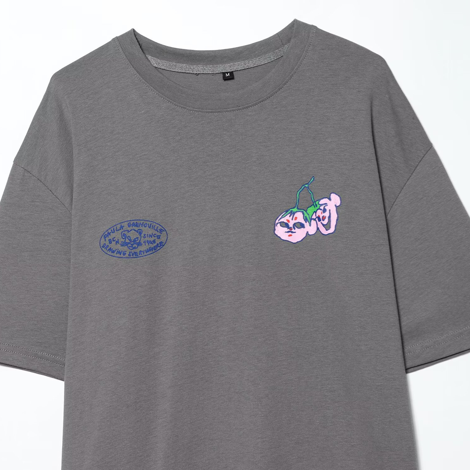 Gray tee back view