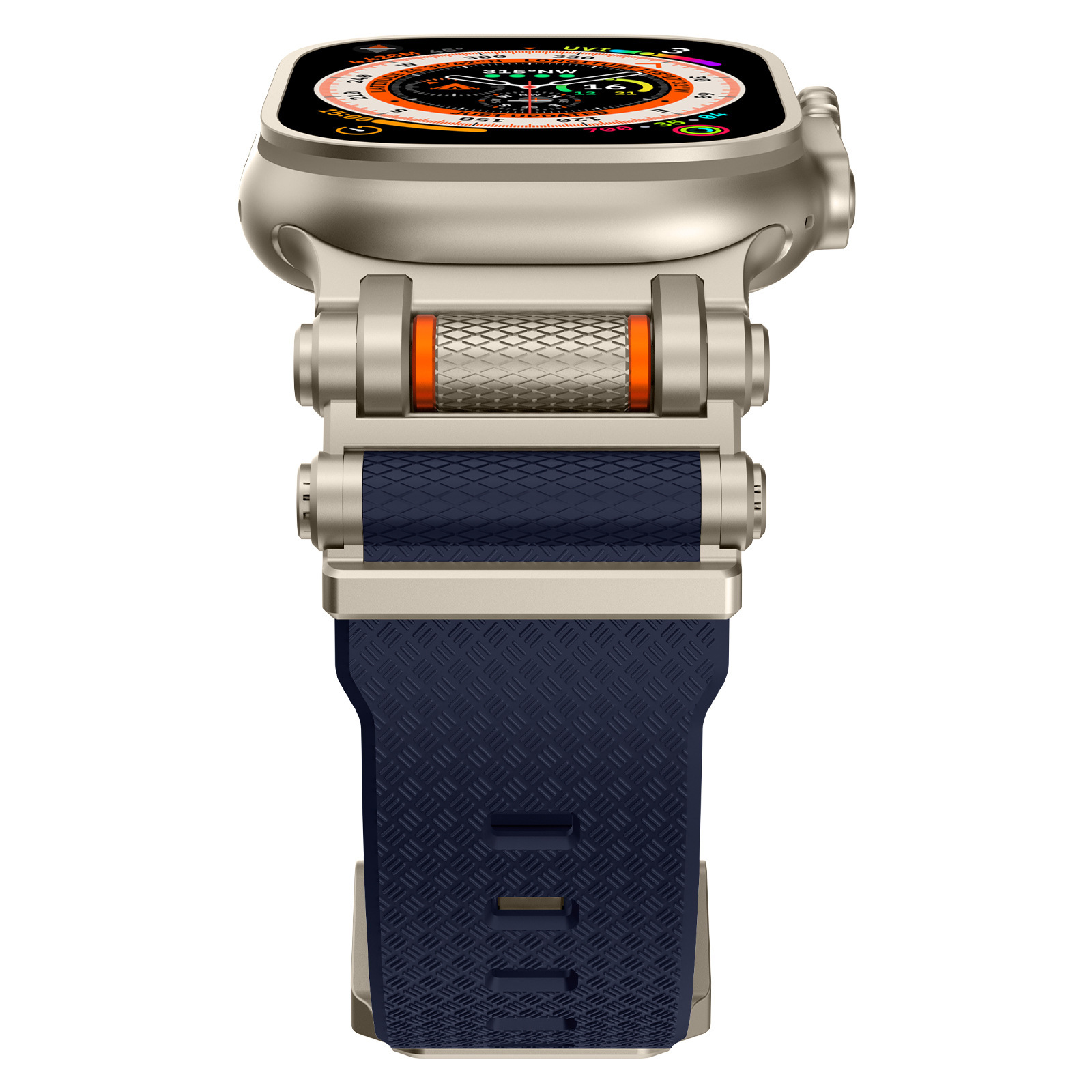 Carbon Fiber Pattern Silicone Band for Apple Watch / Samsung Galaxy Watch