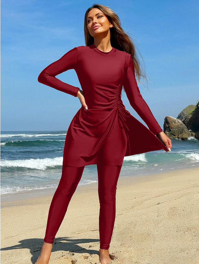 Long Sleeve Modest Swimwear Set for Women image 25