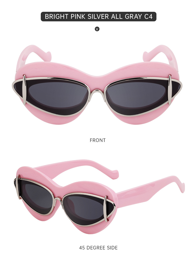 Women's small frame Y2K sunglasses — detail view