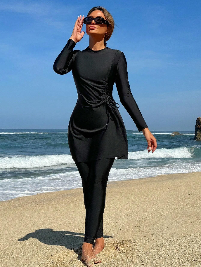 Long Sleeve Modest Swimwear Set for Women image 2