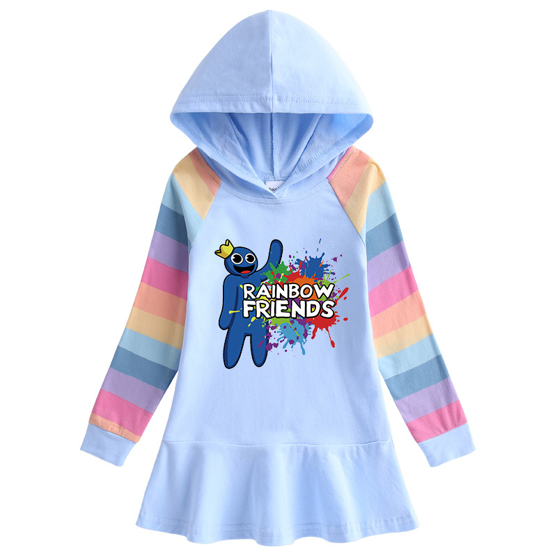 Rainbow friends new girls' dress