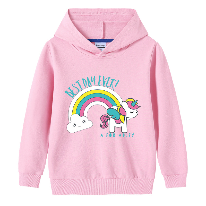 Cotton hooded sweatshirt for children