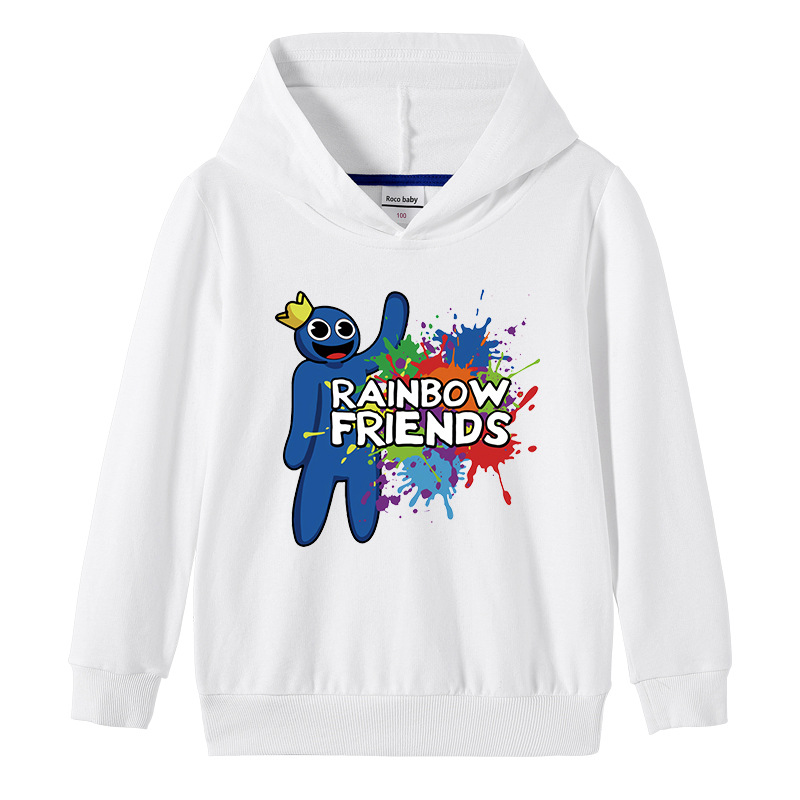 Rainbow friends hooded sweatshirt for boys and girls