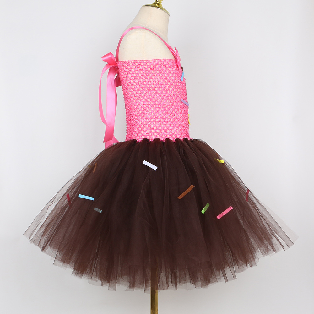 Chocolate Donut Candy Tutu for Girls detail image 6