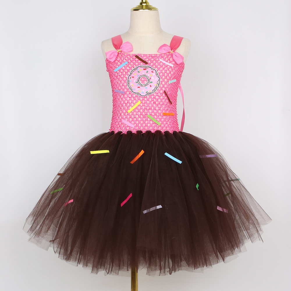 Chocolate Donut Candy Tutu for Girls detail image 2