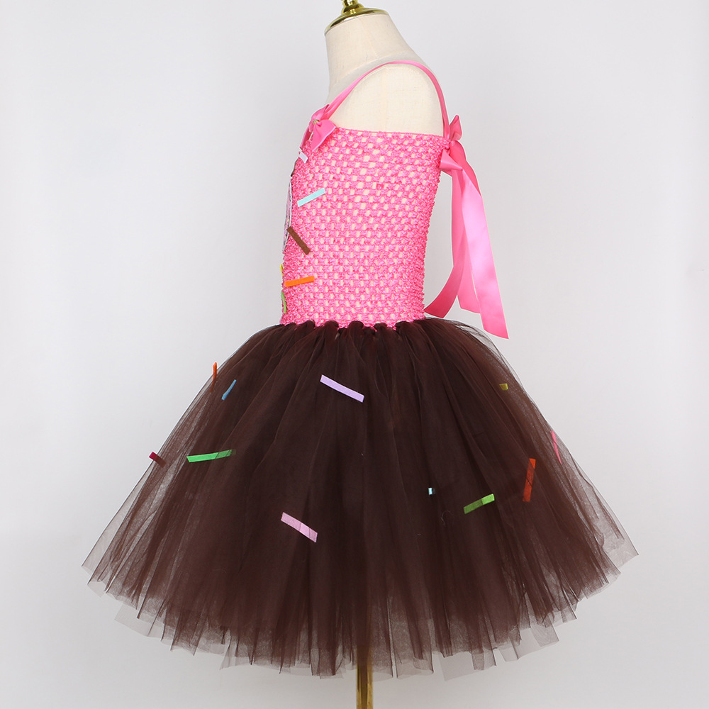 Chocolate Donut Candy Tutu for Girls detail image 4