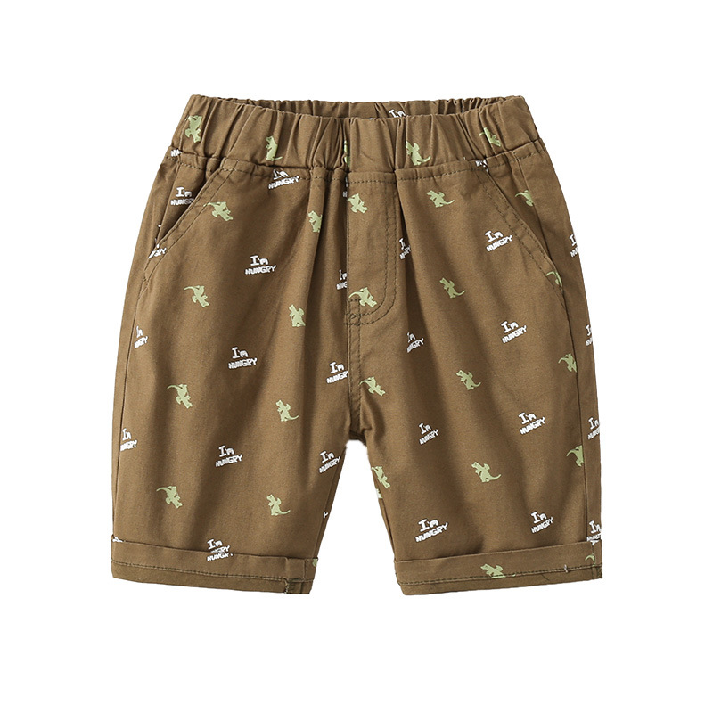 Shorts Printed Pattern Casual Cotton Mid-Waist Kids Baby Shorts
