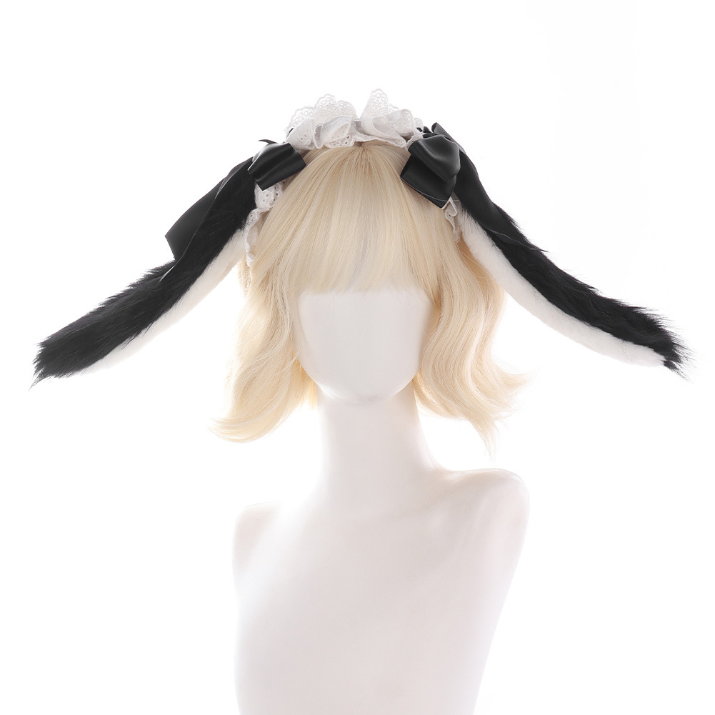 Halloween Bunny Ears Headband Cosplay Prop Animal Ears Lolita Rabbit Large Hairband Performance