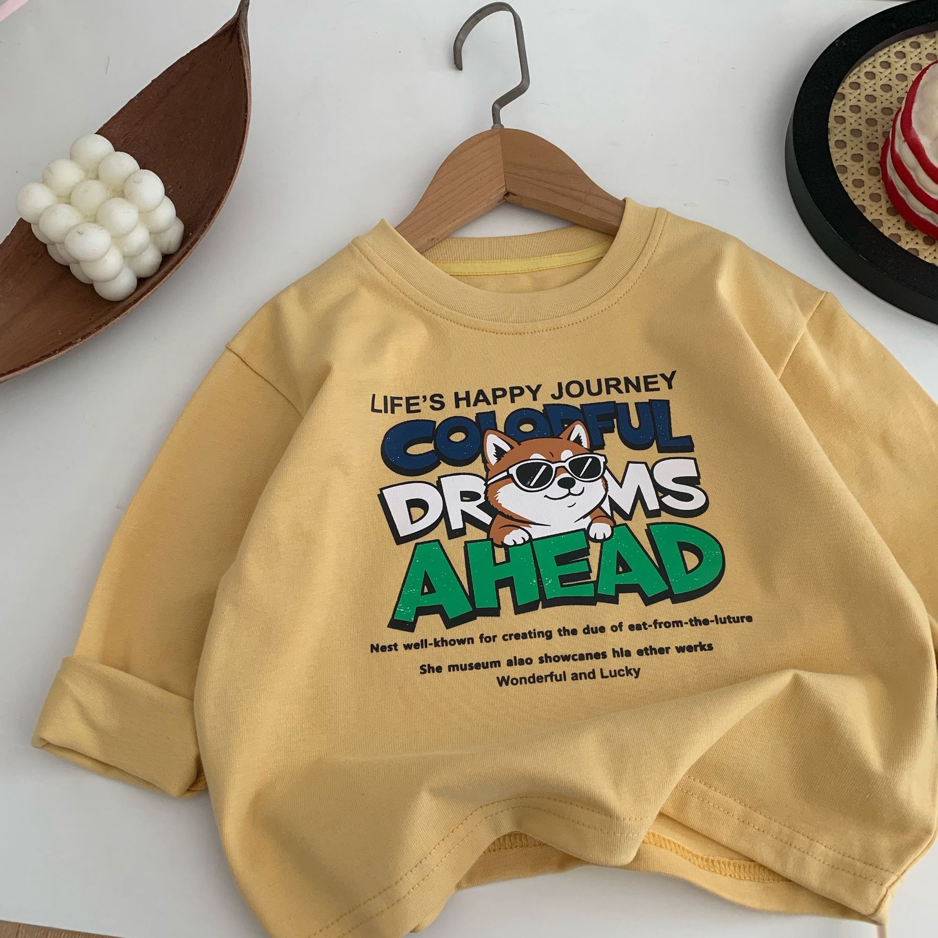 Cartoon dog long sleeved shirt