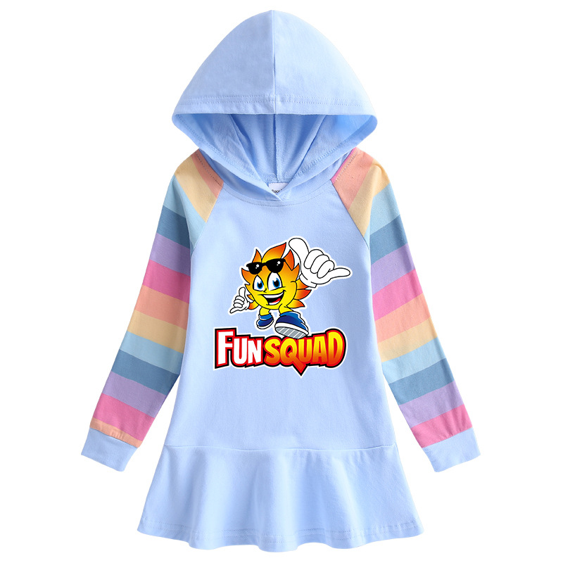 Cartoon Rainbow Girls' Dress