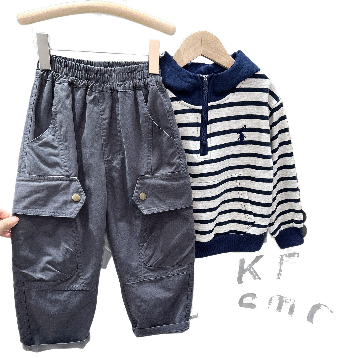 Kids' straight loose long pants
