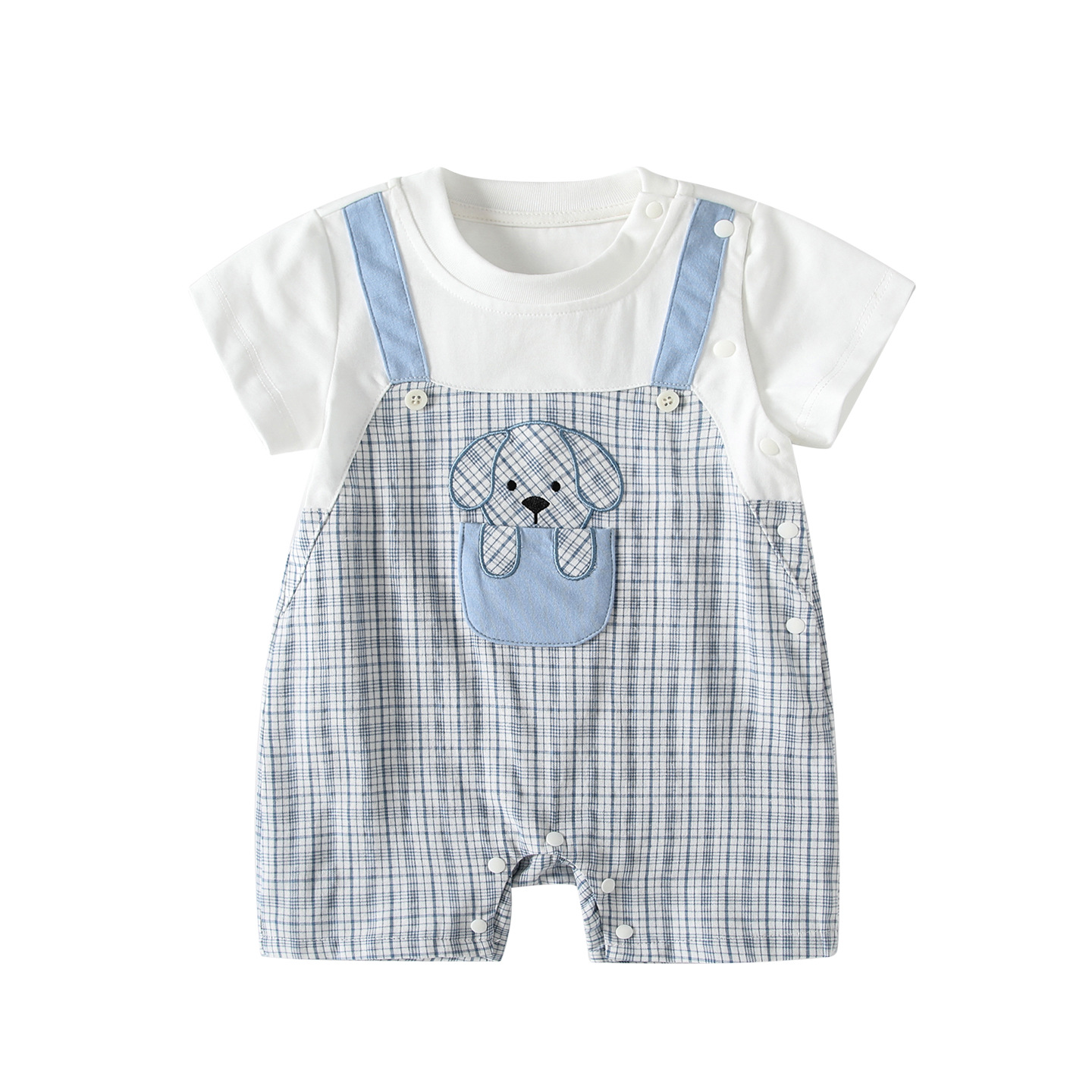 Short sleeved round neck men's children's clothing