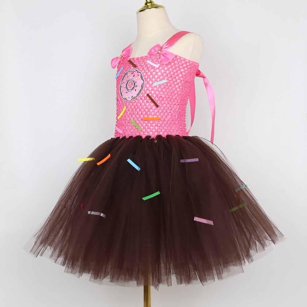 Chocolate Donut Candy Tutu for Girls detail image 3