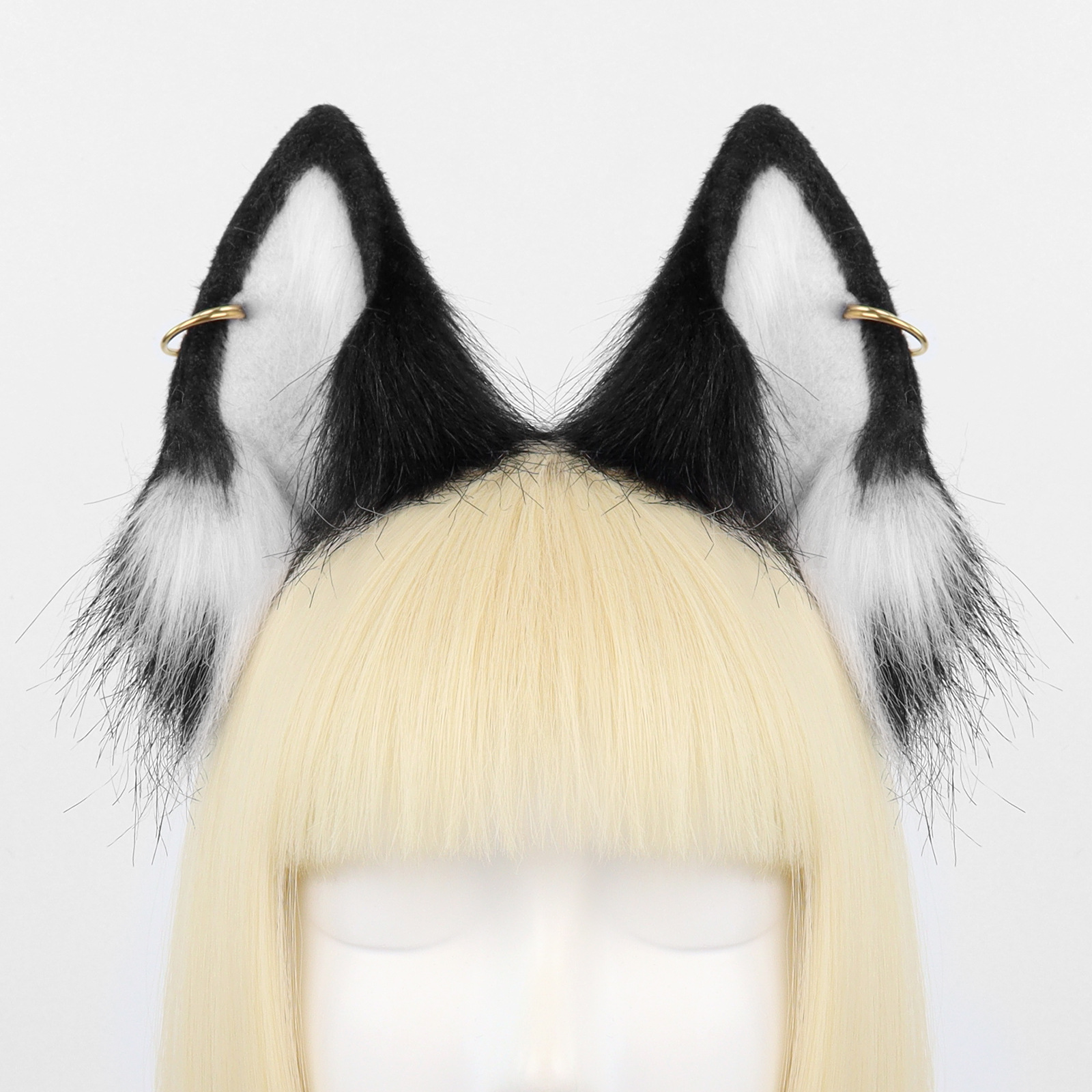 Faux Fur Fox Ears Cosplay Headband Accessory Handmade Animal Ears Hairband Live Stream Cat Headwear