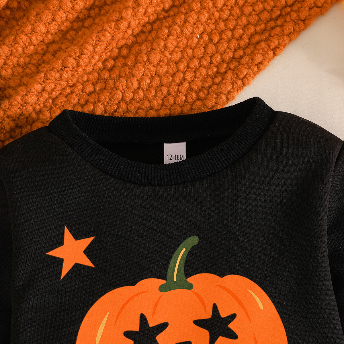 Pumpkin Hoodie Ghost Mesh Skirt Costume for Girls detail image 4