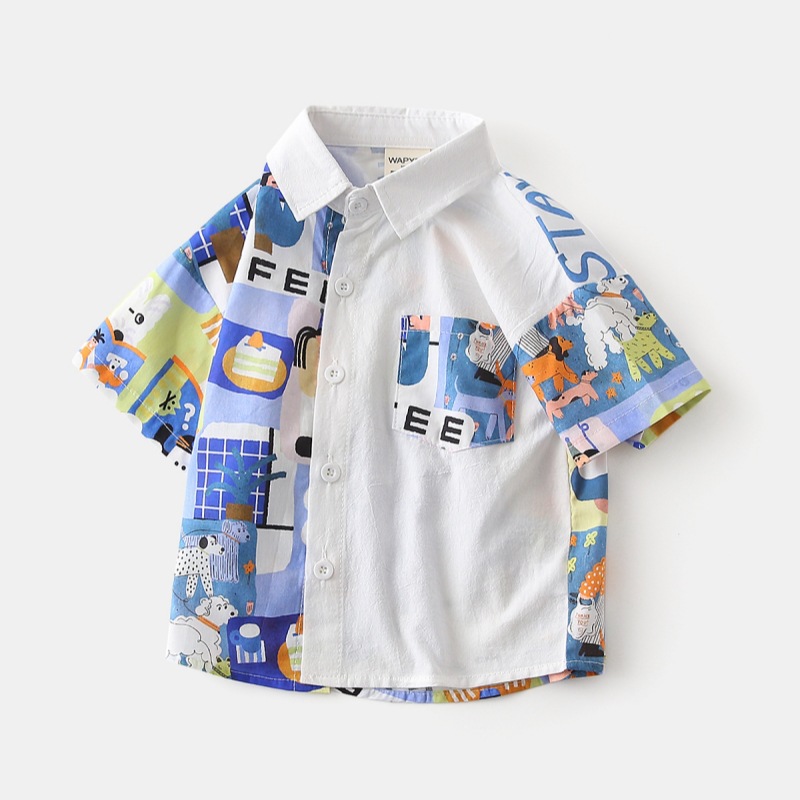 Boys' short sleeved shirt
