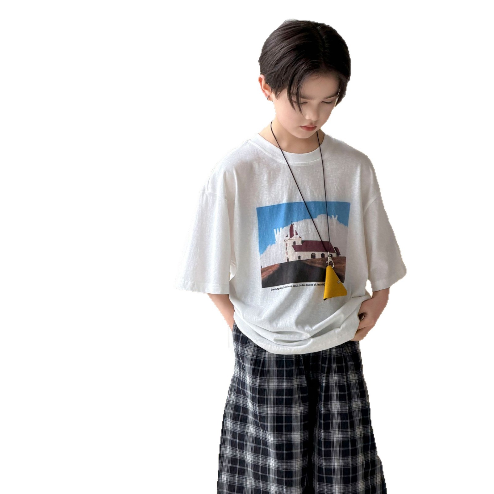Mid sleeve top with five quarter sleeves