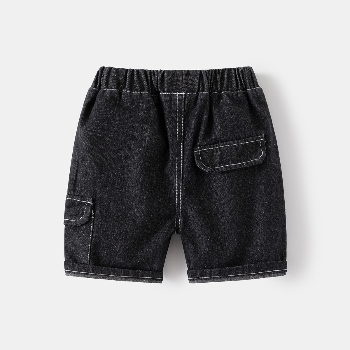 Boy's Denim Mid-Length Pants Children's Shorts for Kids and Toddlers