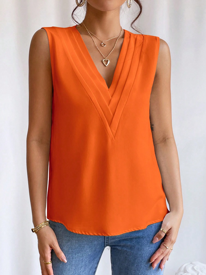 Women's layered V-neck top all sizes S M L XL XXL 3XL