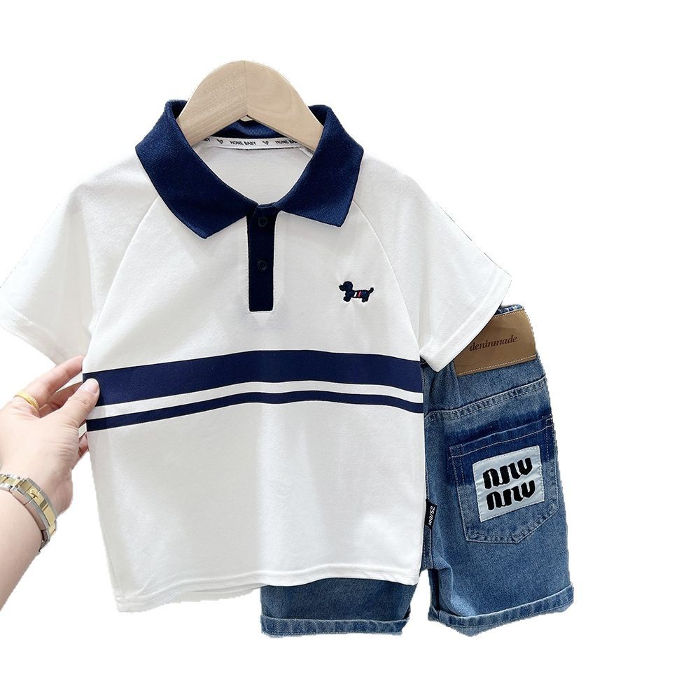Short Sleeve T-Shirt Summer Clothing Kids Middle and Big Kids Top Boy Clothes Baby