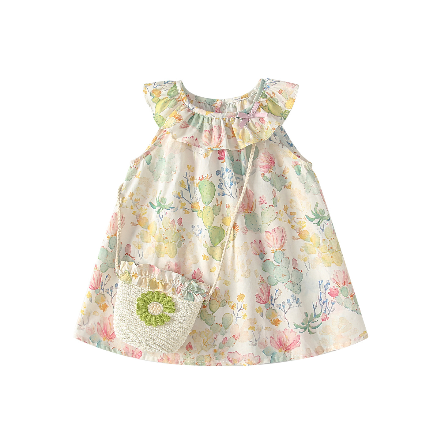 Sleeveless floral dress