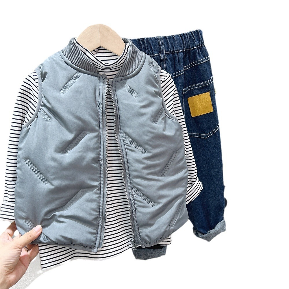 Thick Outerwear Soft Sleeveless Jacket Stylish Boy Baby Inner Lining Vest