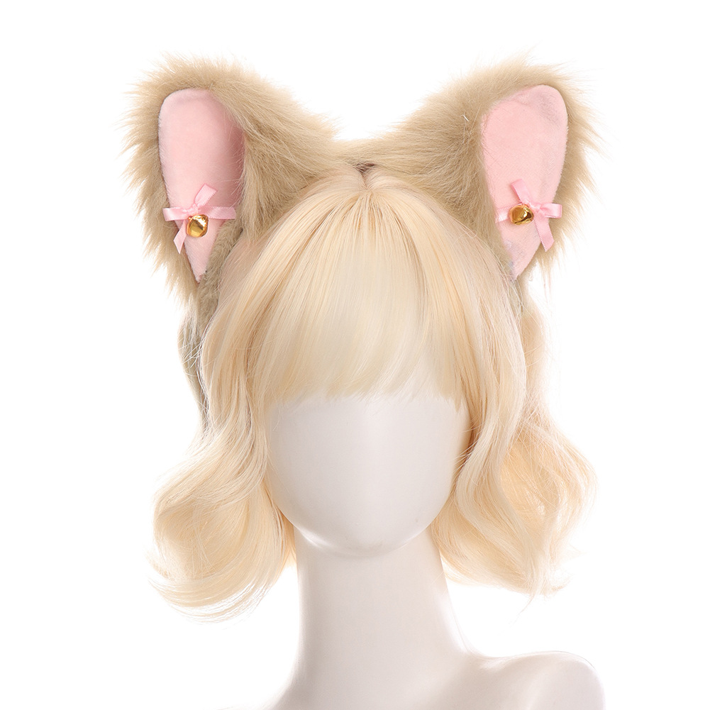 Handmade Fox Ears Headband Lolita Plush Animal Ears Cat Headband Cute Live Streaming Comic