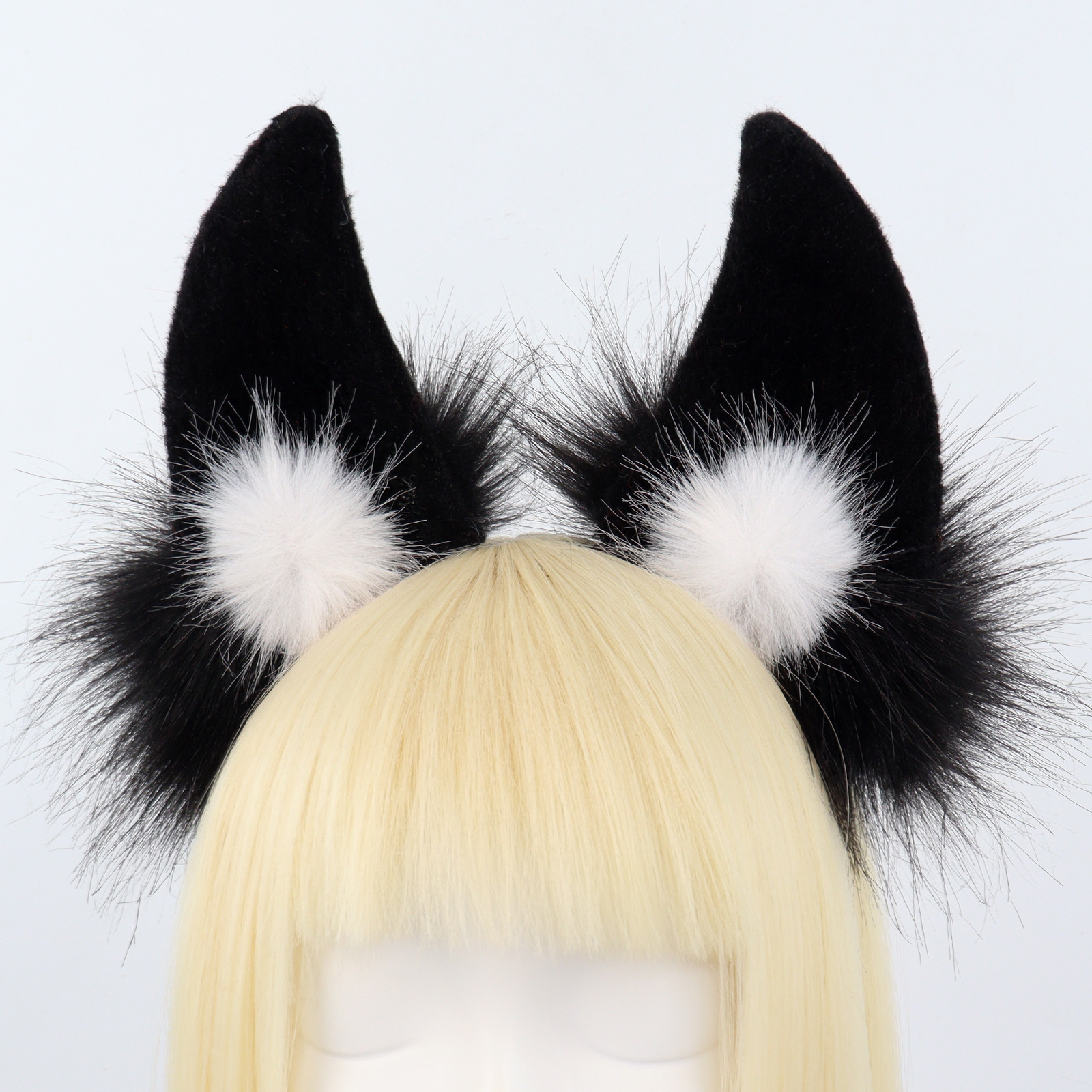 Faux Fur Cat Ear Headband Handmade Cute Kitty Hair Accessory Cosplay Convention Animal Ears Cat Girl