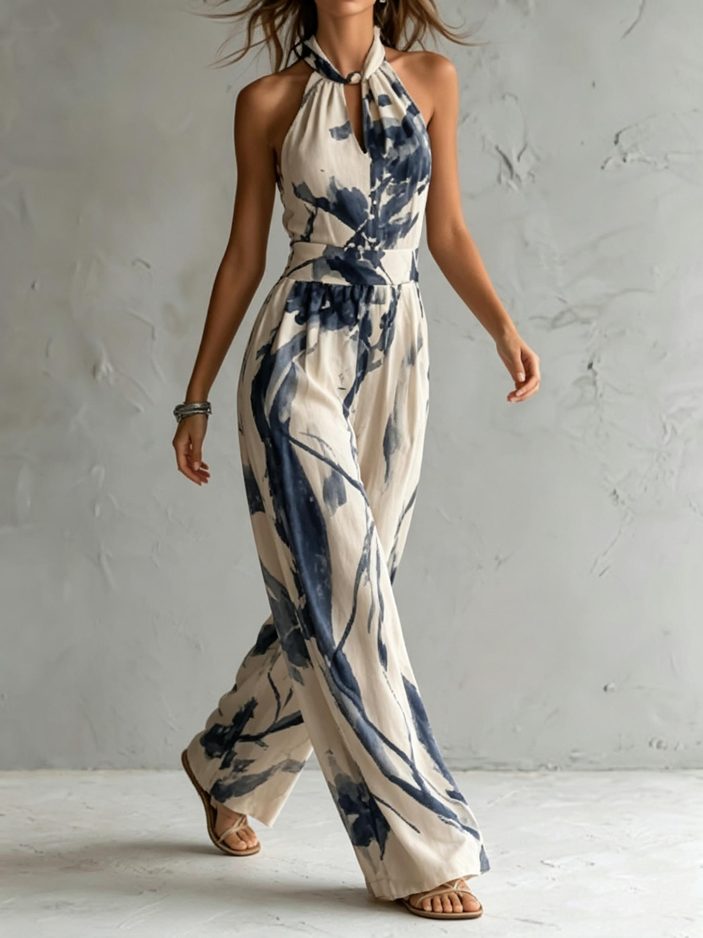 Apricot ink print jumpsuit size chart – US women's sizing guide S to 2XL