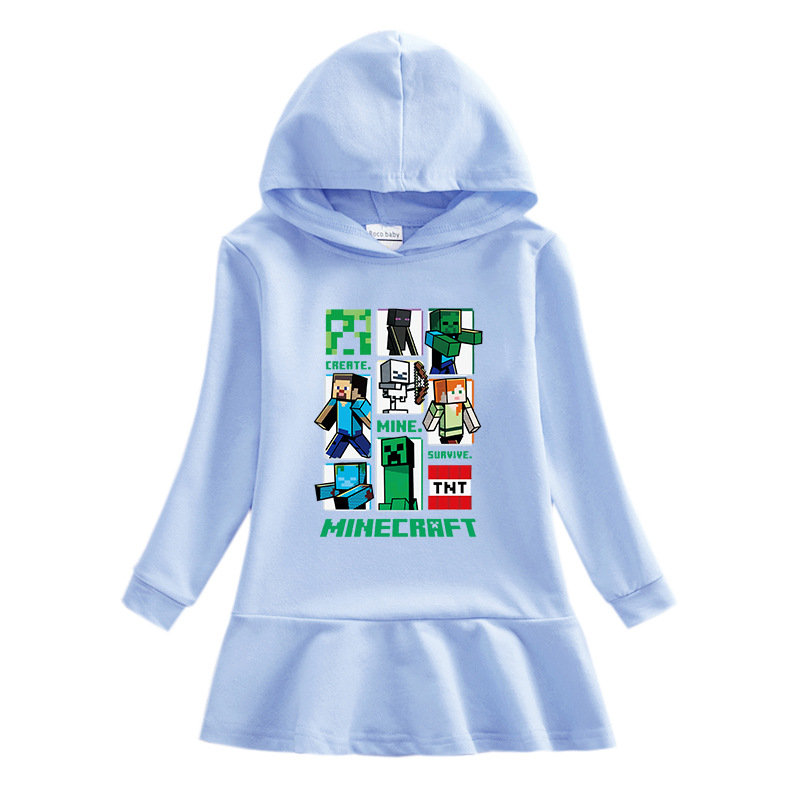 Children's hooded sweatshirt dress