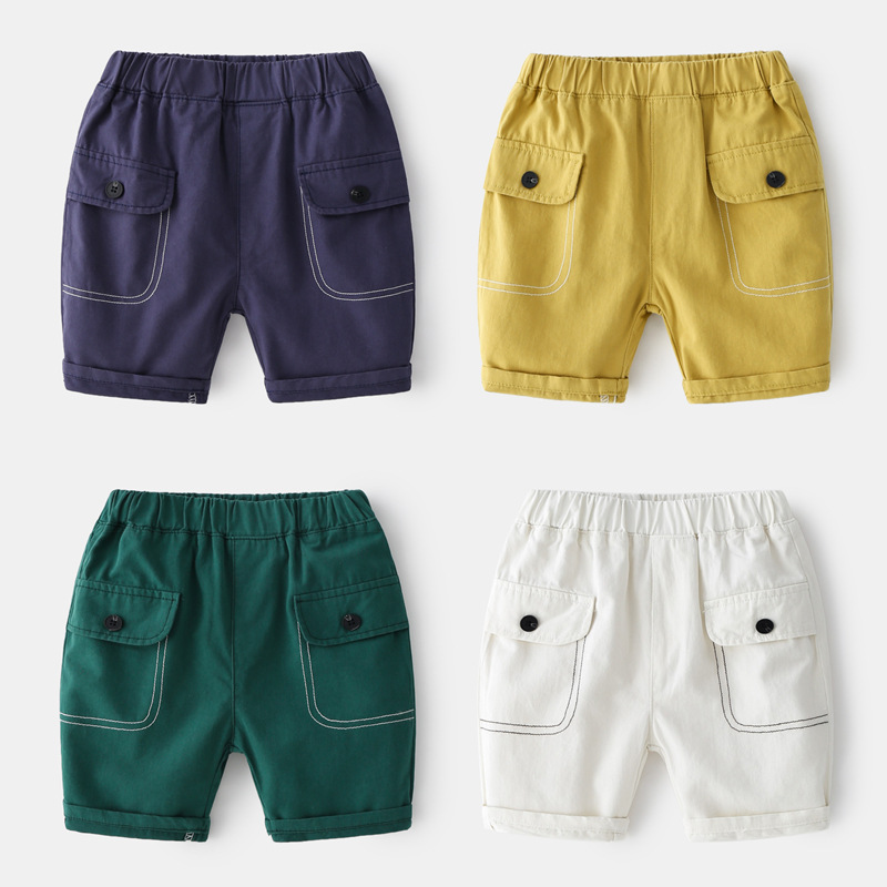 Boys' solid color casual pants